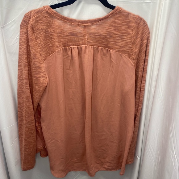 Maurices long sleeve sweater with lace floral layer - Picture 6 of 7